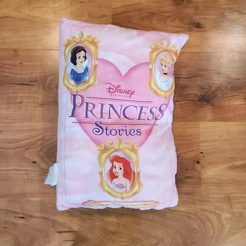 Disney Princess Stories Soft Stuffed Plush Cloth Book Pillow Snow White Aurora